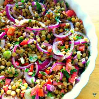 Turkish Green Lentil Salad Recipe
