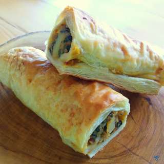 Spinach & Potato Puff Pastry Rolls