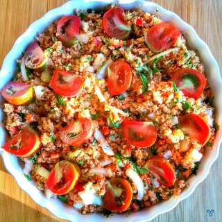 Kısır - Turkish Bulgur Wheat Salad Recipe