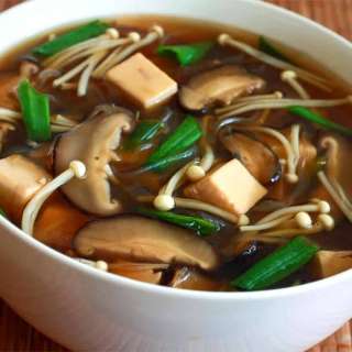 Japanese Mushroom Vermicelli Soup