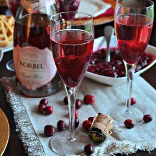 Cranberry Champagne Spritzer
