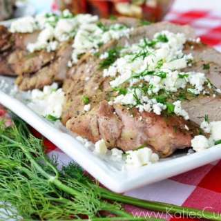 Grilled Greek Pork Tenderloin