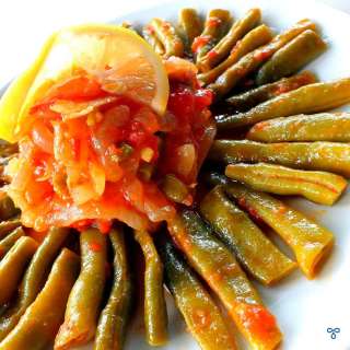 Turkish Green Beans In Olive Oil - Zeytinyağlı Taze Fasulye