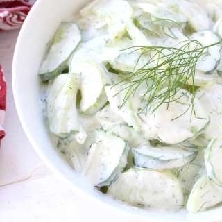 Creamy German Cucumber Salad