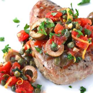 Sicilian Grilled Tuna Steaks