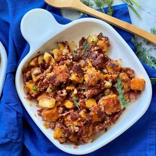 Sweet Potato Corned Beef Hash