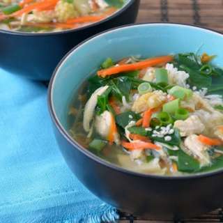 Asian Chicken Rice Soup