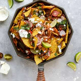 Fire Roasted Chicken Chilaquiles