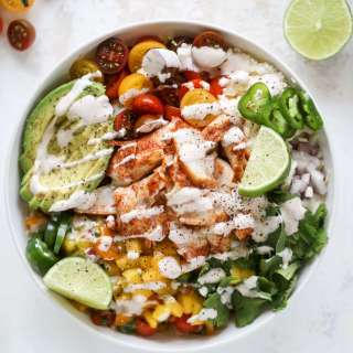 Spicy Fish Taco Bowls with Mango Pico