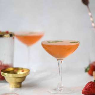 Strawberry Champagne Tequila Fizz