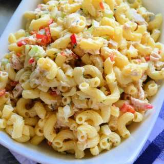 Old Fashioned Macaroni Salad with Tuna