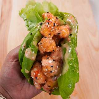 Bang Bang Shrimp Lettuce Wraps