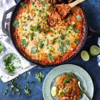 Cheesy Chicken Tamale Pie