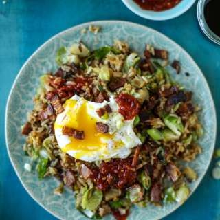 Bacon Brussels Sprouts Fried Rice