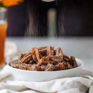 Apple Cider Churros with Cider Beer Caramel
