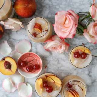 Iced Peach Coladas
