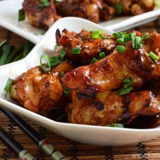 Sweet and Spicy Asian Sticky Wings