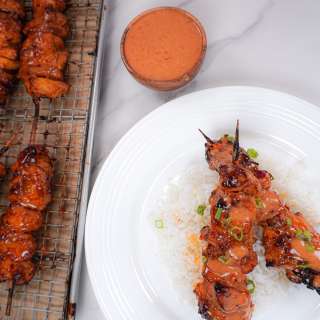 Bang Bang Chicken Skewers