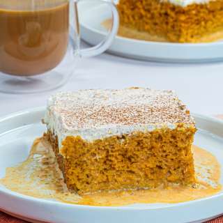 Pumpkin Spice Tres Leches Cake