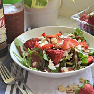 Strawberry Feta Spinach Salad