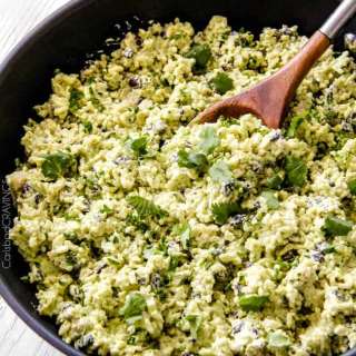 Creamy Cilantro Lime Avocado Rice