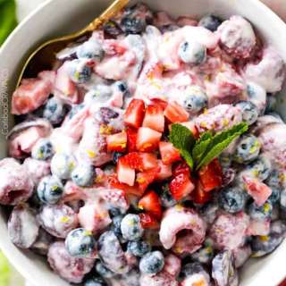 Berry Salad in Honey Mascarpone Dressing