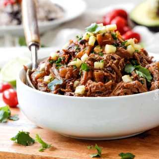 Slow Cooker Pineapple Pork Salsa