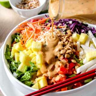 Thai Salad with Coconut Peanut Dressing