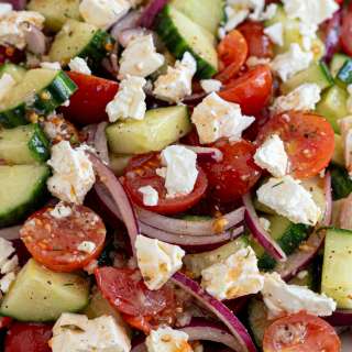 Cucumber Tomato and Feta Salad