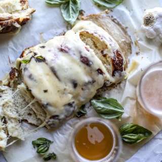 Beer Cheese Soft Pretzel Garlic Bread