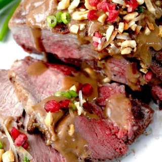 Asian Pomegranate Coconut Lamb