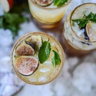 Apple Mint Shrub for a Maple Fig Bourbon Soda