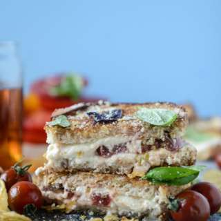Heirloom Tomato and Burrata Grilled Cheese