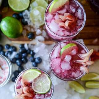 Blueberry Hibiscus Margarita Punch