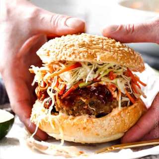 Asian Burger with Hoisin Ketchup