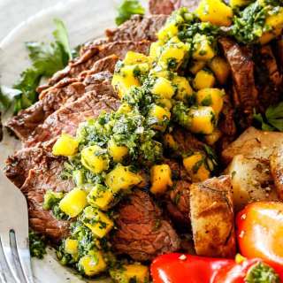 Brazilian Mango Chimichurri Steak