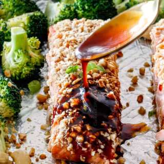 Cashew Honey Soy Salmon