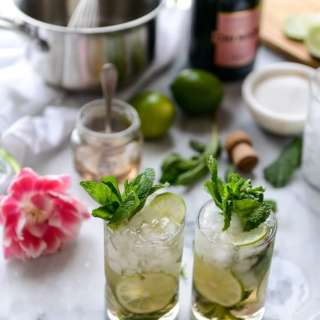 Rosé Champagne Mojitos