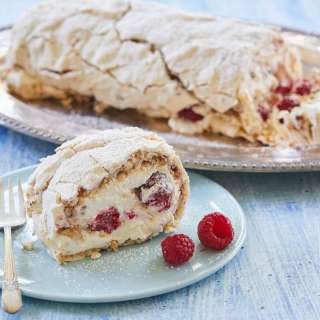 Hazelnut and Raspberry Roulade Recipe