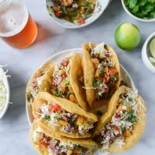 Beef Puffy Tacos