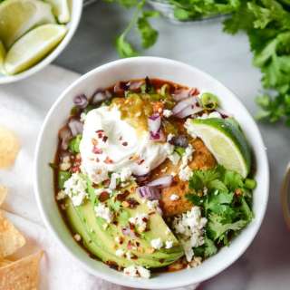 Spicy Chicken Chili with Pumpkin Beer Biscuits