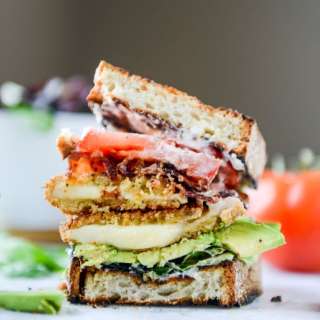 Crispy Smoked Provolone BLATs