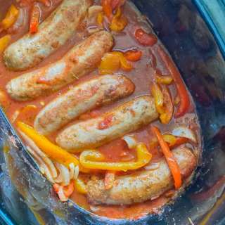 Slow Cooker Sausage and Peppers