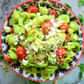 Arugula Pesto Pasta Salad