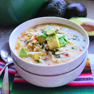 Green Enchilada Chicken Soup