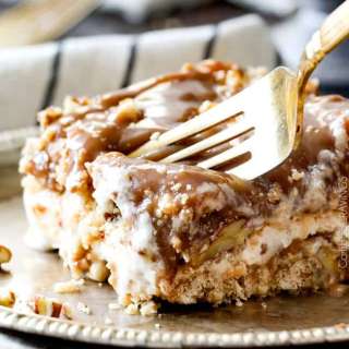 Caramel Pecan Ice Cream Cake