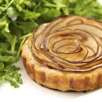 Fontina and Pear Tart with Arugula Salad