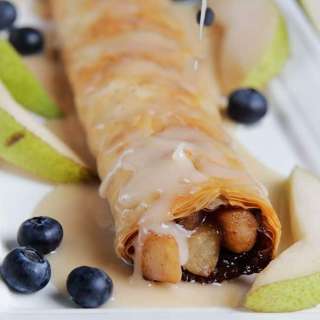 Easy Strudel with Vanilla Glaze