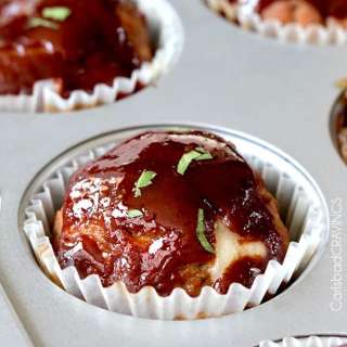 Meatloaf Muffins Stuffed with Mozzarella