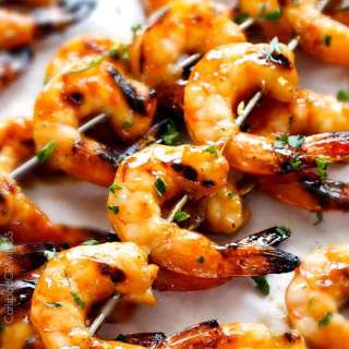 Honey Lemon Shrimp with Chili Butter Sauce